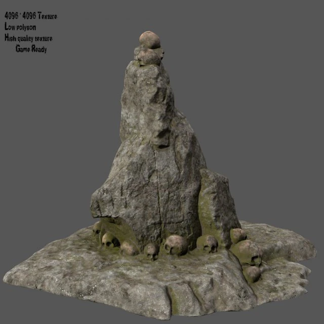 skull 3D Model .c4d .max .obj .3ds .fbx .stl .blend 