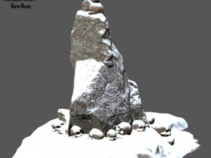 snow skull 3D Model