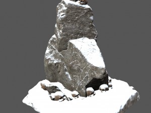 snow skull 3D मॉडल