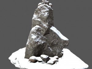 snow skull 3D मॉडल