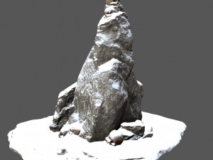 snow skull 3D मॉडल