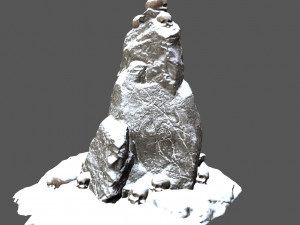 snow skull 3D मॉडल