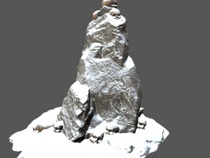 snow skull 3D Model
