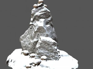 snow skull 3D Model