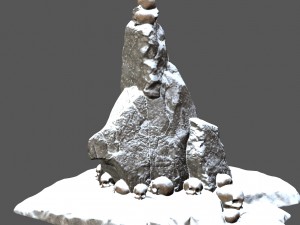 snow skull 3D मॉडल