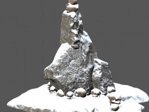 snow skull 3D Model