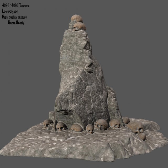 skull 3D Model .c4d .max .obj .3ds .fbx .stl .blend 