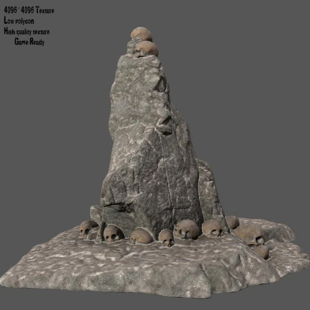 skull 3D Model .c4d .max .obj .3ds .fbx .stl .blend