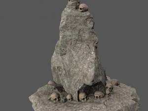 skull rock 3D Model