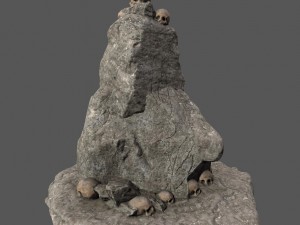 skull rock 3D-Modell
