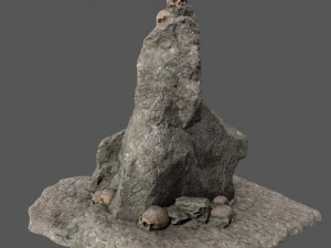 skull rock 3D Model