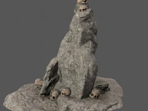 skull rock 3D Model