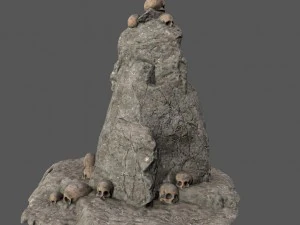 skull rock 3D Model