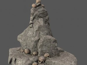 skull rock 3D Model