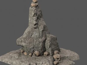 skull rock 3D Model