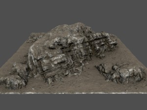 cliff rocks 3D Model