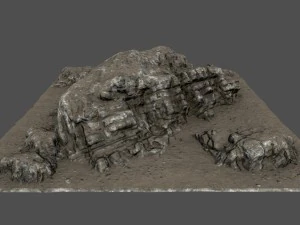 cliff rocks 3D Model
