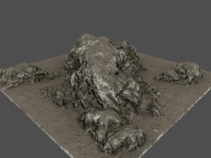 cliff rocks 3D Model