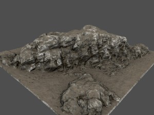 cliff rocks 3D Model
