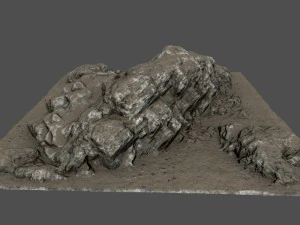 cliff rocks 3D Model