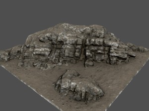 cliff rocks 3D Model