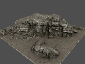 cliff rocks 3D Model