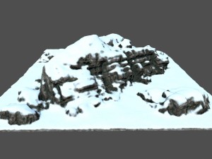 snow rocks 3D मॉडल