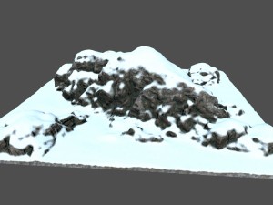 snow rocks 3D मॉडल