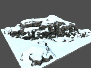 snow rocks 3D मॉडल