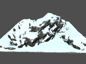 snow rocks 3D मॉडल