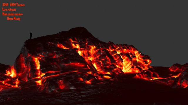 lava rocks 3D Model .c4d .max .obj .3ds .fbx .stl .blend 
