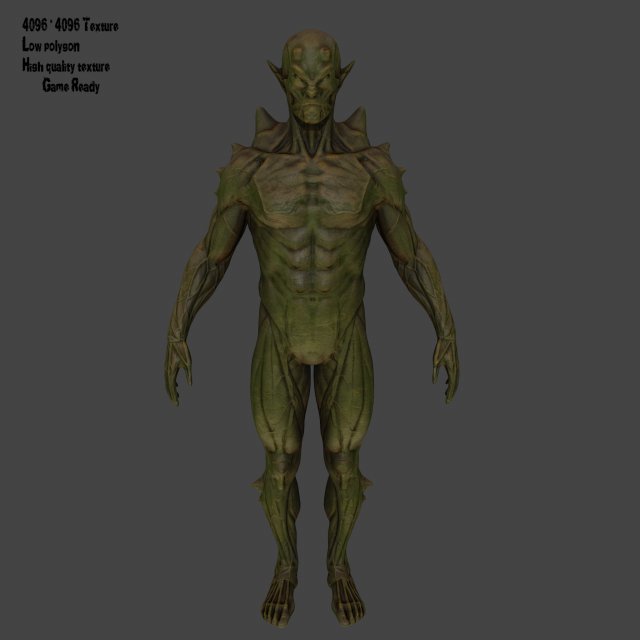 monster 3D मॉडल .c4d .max .obj .3ds .fbx .stl .blend 