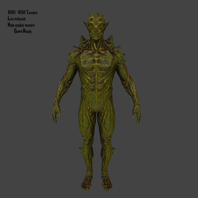monster 3D Model .c4d .max .obj .3ds .fbx .stl .blend 