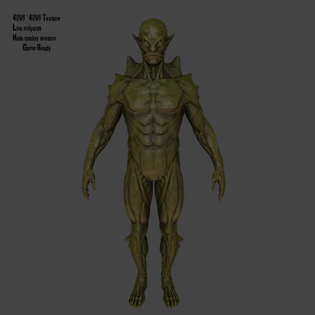 monster 3D Model .c4d .max .obj .3ds .fbx .stl .blend 