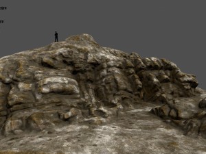 desert rock 3Dモデル
