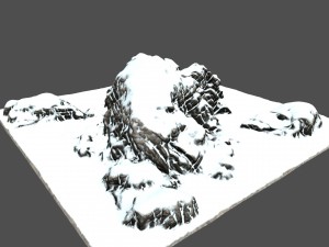 snow mountain 3D 模型