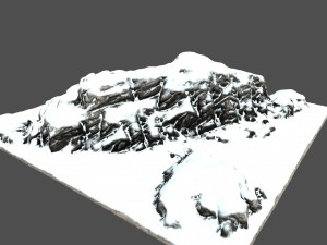 snow mountain 3D 模型