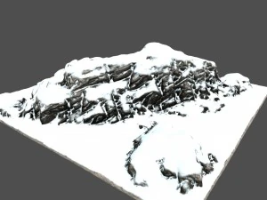 snow mountain 3D Model
