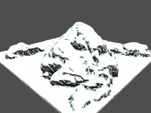 snow mountain 3D Model