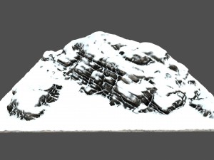 snow mountain 3D 模型