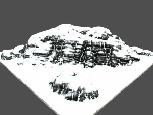 snow mountain 3D 模型