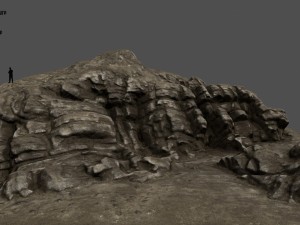 desert rocks 3D मॉडल
