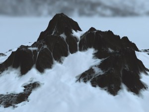 snow mountain 3D 모델