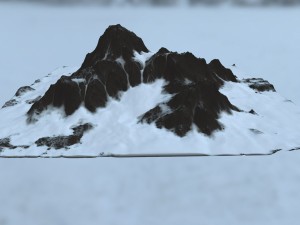 snow mountain 3D 모델