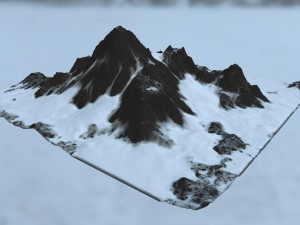 snow mountain 3D 모델