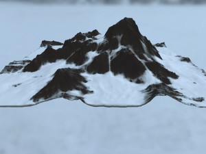 snow mountain 3D 모델