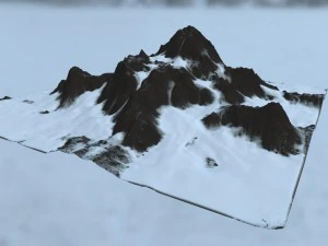 snow mountain 3D Model