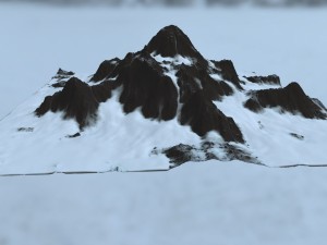 snow mountain 3D 모델