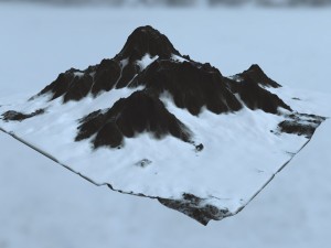 snow mountain 3D 모델