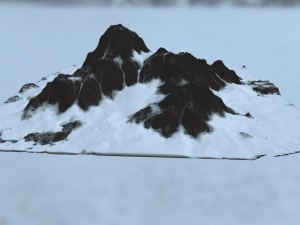 snow mountain 3D 모델
